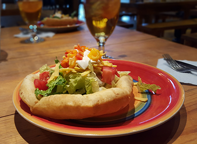 They use their own ranch-raised beef for the taco salads.