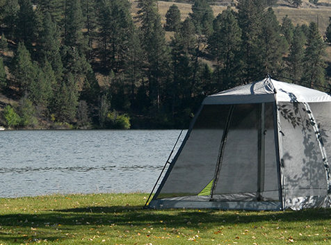 Tent camp site at Black Beach Resort