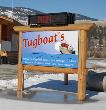 Tugboat’s sign.