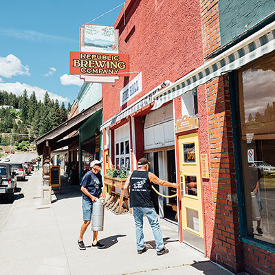 View of Republic Brewing Company's. main street location.