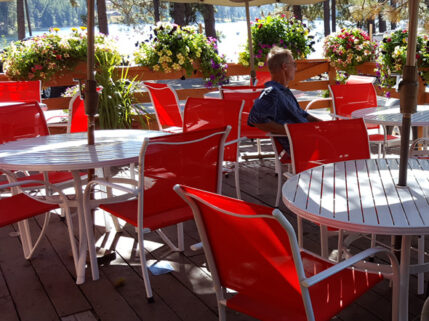 Fisherman's Cove's Snack Shack outdoor restaurant. 